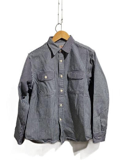 商品画像：長袖シャツ/M/コットン/ヒッコリー/ 1