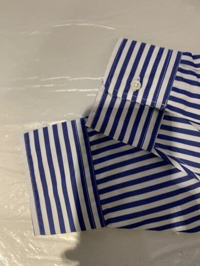 商品画像：長袖シャツ/2/コットン/BLU/ストライプ/22-11201 6