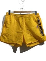 90s/スイムショーツ/サイドロゴ/ショートパンツ/L/ナイロン/YLW