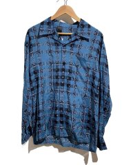 長袖シャツ/40/ポリエステル/BLU/9212-sh01-054