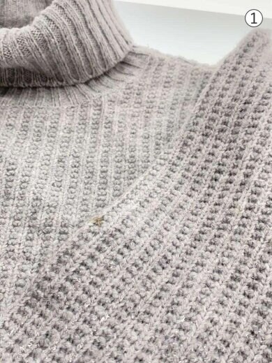 商品画像：ペンキ加工/ニット・セーター(厚手)/XS/ウール/GRY/6zym3c yms3z 7