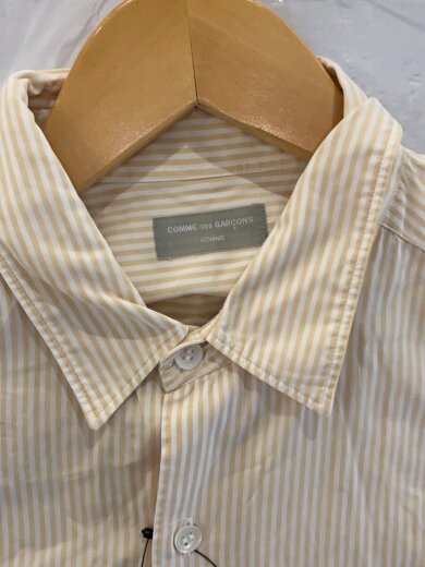 商品画像：ad1991/田中オム/半袖シャツ/--/コットン/YLW/ストライプ 3