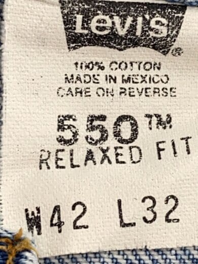 商品画像：00s/メキシコ製/BIG SIZE/ボトム/42/32/デニム/IDG/550 4