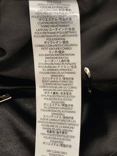 商品画像：パイソン/ジャケット/M/ポリエステル/BLK 4