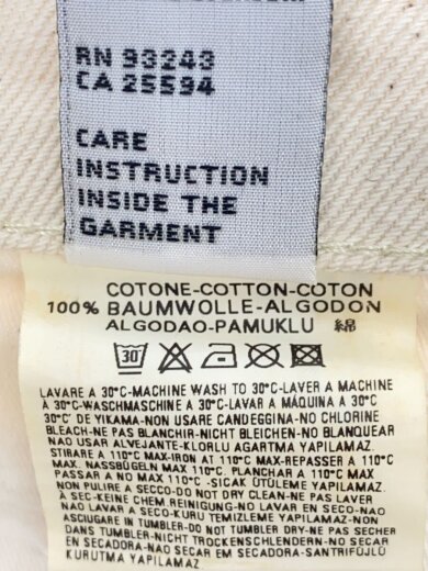 商品画像：ziprio/ボトム/28/コットン/WHT 5