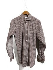 SIBLING/長袖シャツ/--/コットン/BRW/ストライプ