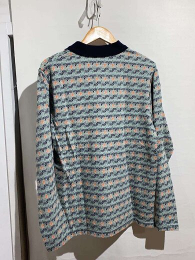 商品画像：ポロシャツ/DIAMOND PATTERN POLO/S/コットン/GRN/総柄/1140262 2