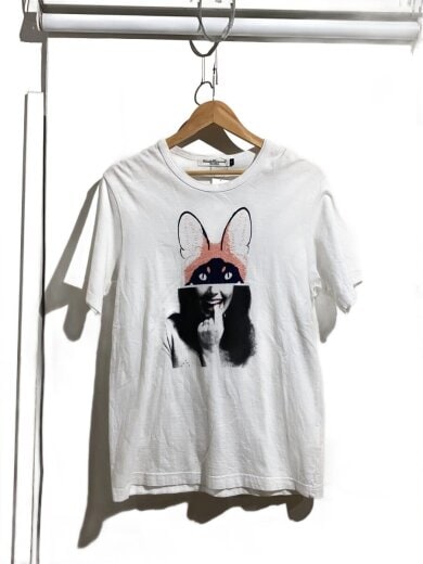 商品画像：09ss/猫/キャット/コラージュ/Tシャツ/2/コットン/WHT 1