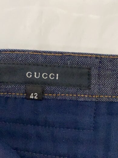 商品画像：2000年/トムフォード期/裾レザーリボン//42/コットン/IDG/201-0738-4123 4