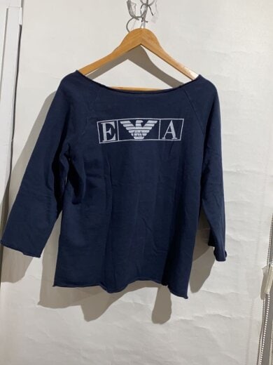 商品画像：レザーレース/７分袖カットソー/--/コットン/NVY/ZSM42L2-05 2