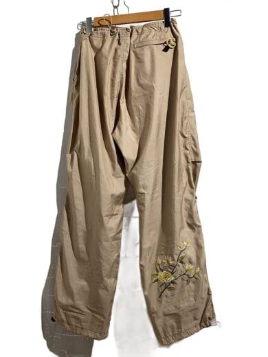 商品画像：花柄刺繍/ボトム/XL/ポリエステル/YLW/774019-02-1 2