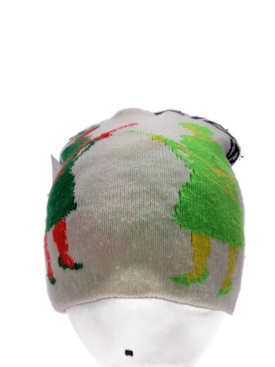 商品画像：Yokokids/ニットキャップ/--/WHT/総柄/メンズ// 1