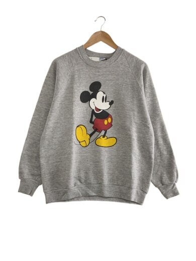 商品画像：80s/ラグラン/ミッキー/スウェット/XL/コットン/GRY 1