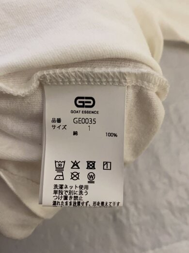 商品画像：goat essence/長袖Tシャツ/1/コットン/WHT 4