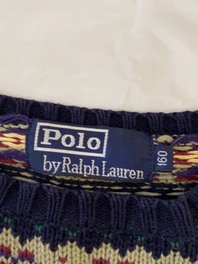 商品画像：90s/ニット・セーター(厚手)/160/コットン/マルチカラー/ボーダー 3