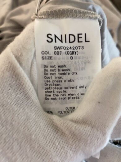 商品画像：シフォンプリーツフレアワンピース/ノースリーブワンピース/0/ポリエステル/GRY 3