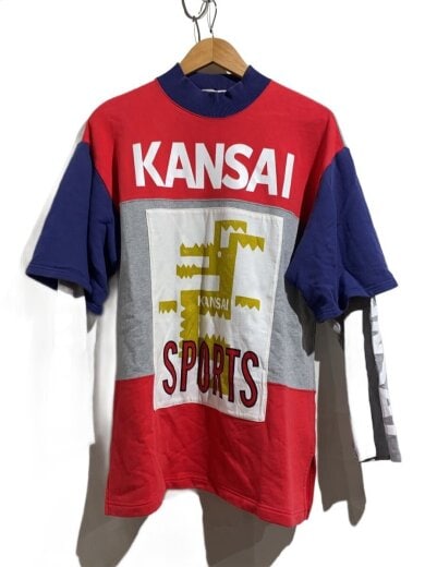 商品画像：80S/SPORTS/ロンTドッキング/袖プリ/モンハンロゴ/印鑑ロゴ/L 1