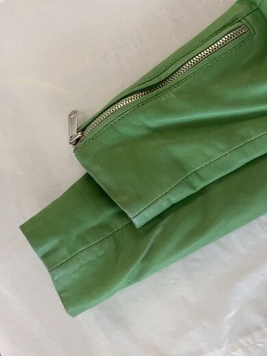 商品画像：ダブルレザージャケット・ブルゾン/レザー/グリーン// 6