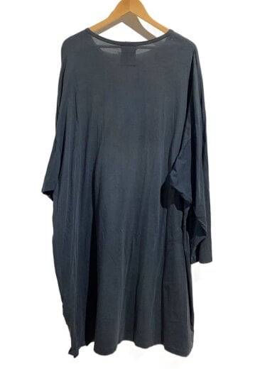 商品画像：内田すずめ/長袖Tシャツ/3/コットン/ブラック/hn-t21-274/前側ブリーチヨゴレ 2