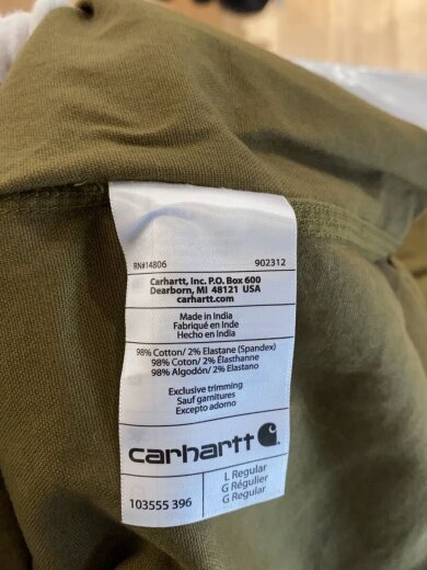 商品画像：半袖シャツ/L/コットン/KHK/無地/103555 396 4