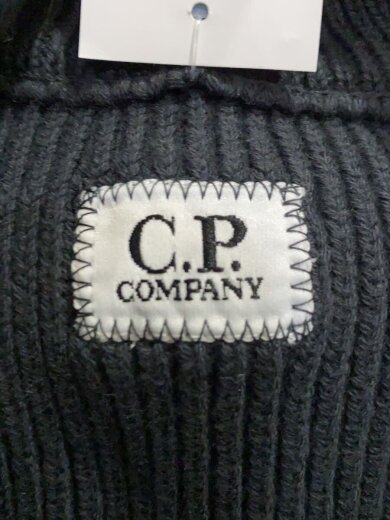 商品画像：ハーフジップ/レンズ/ニット・セーター(厚手)/XL/コットン/BLK/前身頃日焼け有 3