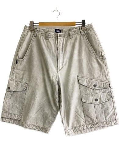 商品画像：90s/OLD STUSSY/リップストップ/カーゴ/ショートパンツ/34/コットン/GRY// 1