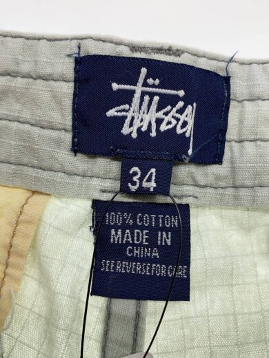 商品画像：90s/OLD STUSSY/リップストップ/カーゴ/ショートパンツ/34/コットン/GRY// 4