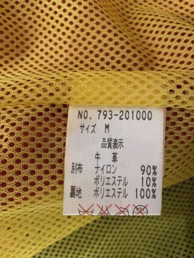 商品画像：ヒョーマくんワッペン//レザージャケット・ブルゾン/M/牛革/RED/793-201000 4