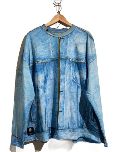 商品画像：ART REPLICA MOCK NECK/スウェット/L/コットン/BLU/ 1