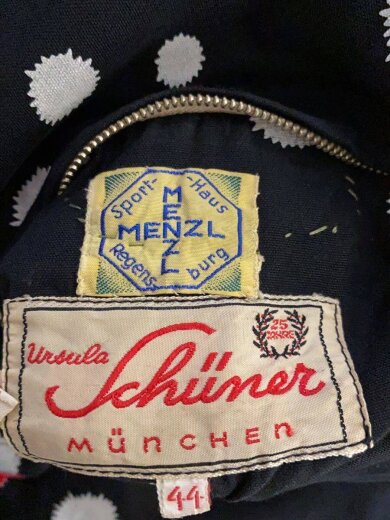 商品画像：50s/ドイツ/スーベニア/リバーシブル/ジャケット/--/コットン/BLK 3