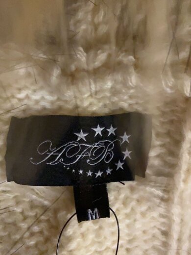 商品画像：FUR ALAN KNIT HOODIE/ジップパーカー/M/ポリエステル/ベージュ/無地 3