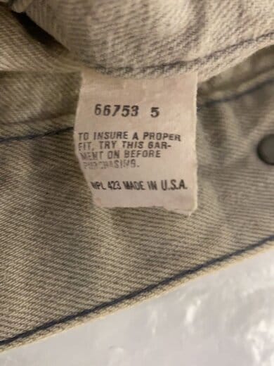 商品画像：アメリカ製/Gジャン/36/コットン/WHT/70506 0257 4