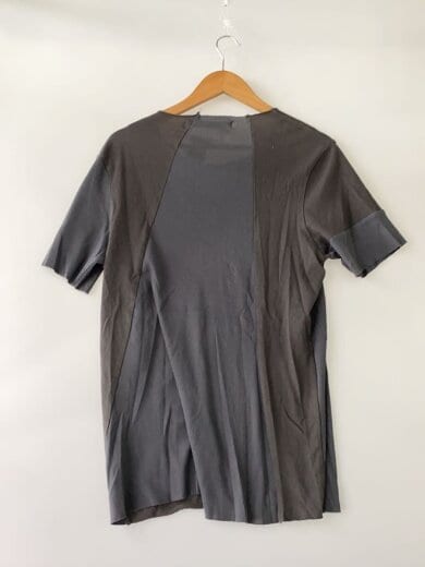商品画像：アシンメトリー異素材ドッキング/Tシャツ/1/コットン/グレー/842006-129T// 2