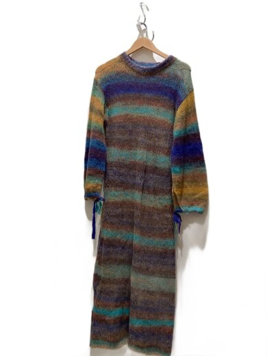 商品画像：ニット・セーター(薄手)/--/アルパカ/マルチカラー/ボーダー/1626-105-3601 1