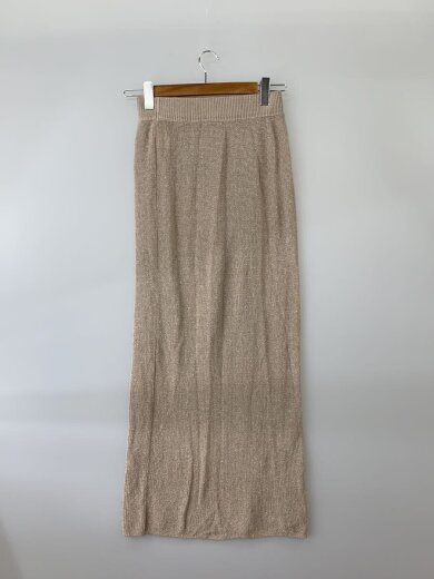 商品画像：ラメニットロングスカート/FREE/レーヨン/BEG/無地/SNZ1022101A0001 2