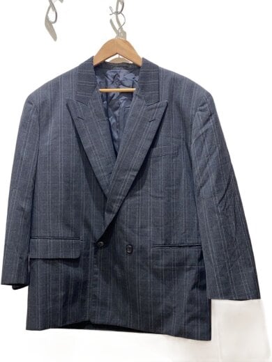 商品画像：テーラードジャケット/S/ウール/GRY/チェック/PJ-05022S// 1
