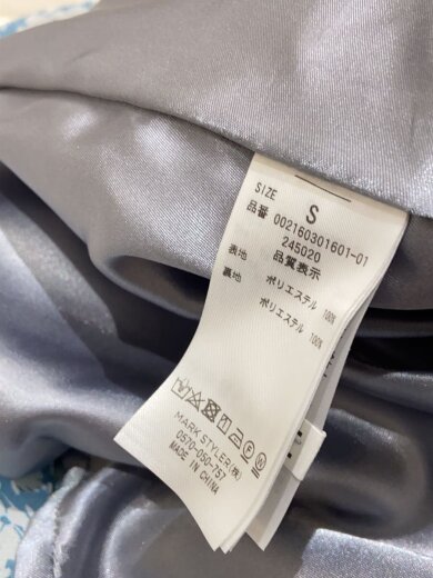 商品画像：長袖ワンピース/S/ポリエステル/BLU/総柄/002160301601-01 4