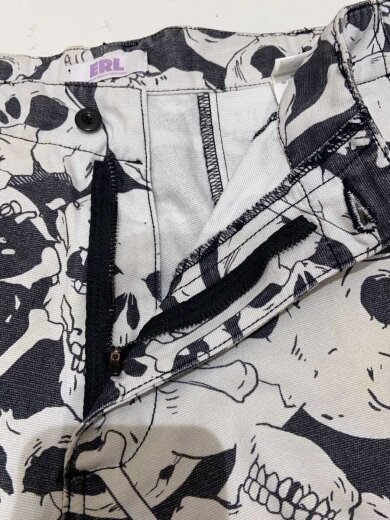 商品画像：ショートパンツ/S/コットン/WHT/総柄/ERL05-P010// 3