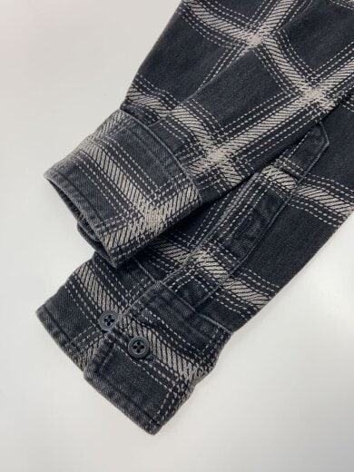 商品画像：長袖シャツ/1/コットン/BLK/チェック/1809-5002-07-012 6