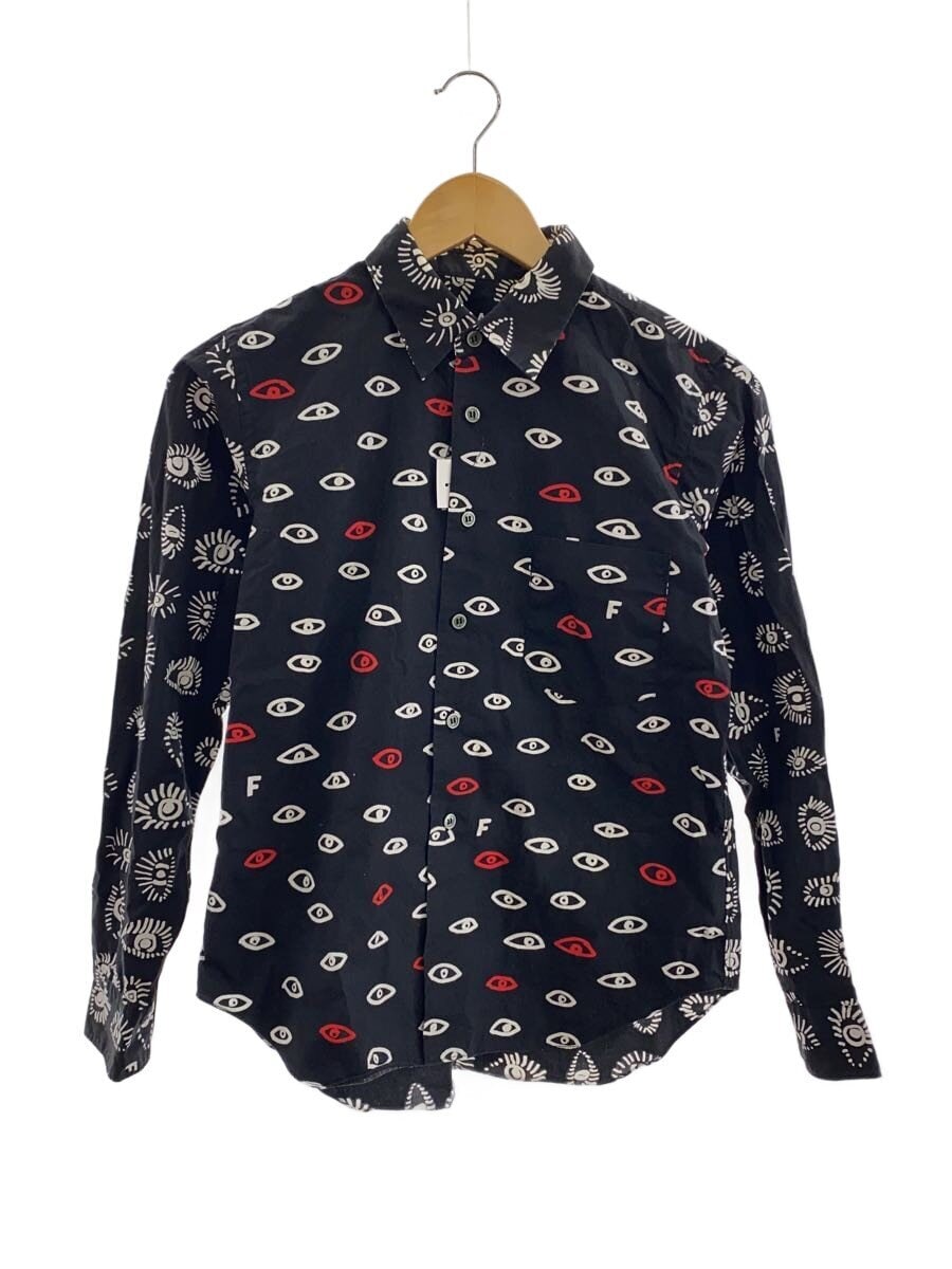 BLACK COMME des GARCONS / 長袖シャツ/XS/コットン/BLK/総柄/1P-B008