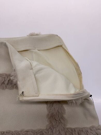 商品画像：フェイクムートンミニスカート/S/ポリエステル/WHT/112342020 3