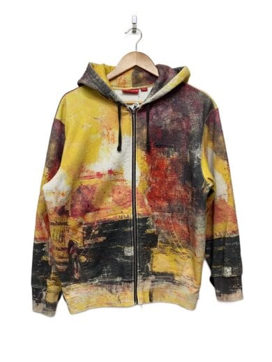 商品画像：22AW/FIRE ZIP UP HOODED SWEATSHIRT/S/コットン/マルチカラー/総柄// 1