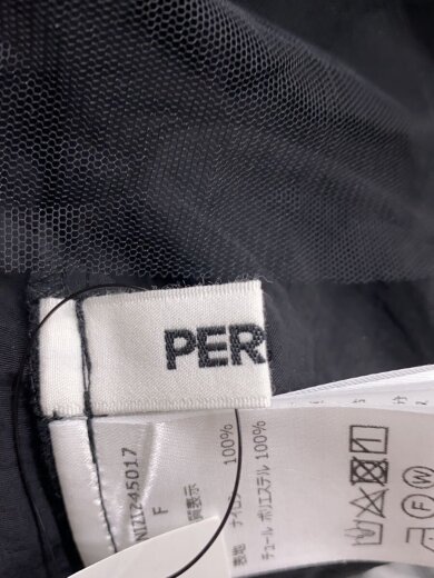 商品画像：PERNA/チュールギャザーキャミワンピース/FREE/ナイロン/BLK/無地/PNIZI2450// 3