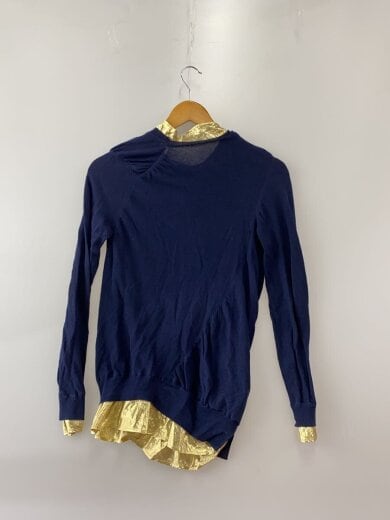 商品画像：ニット・セーター(薄手)/2/コットン/NVY/14-02036// 2