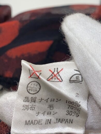 商品画像：長袖カットソー/40/ナイロン/RED/総柄/570-5.CKK.YG. 4