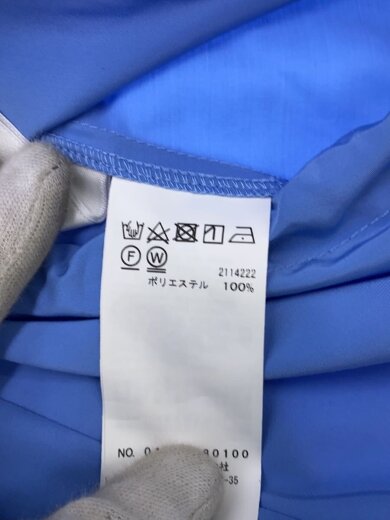 商品画像：MANY WAY BALLOON SHIRT DRESS/S/ポリエステル/BLU/無地/01410580100 5