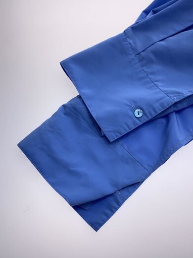 商品画像：MANY WAY BALLOON SHIRT DRESS/S/ポリエステル/BLU/無地/01410580100 6