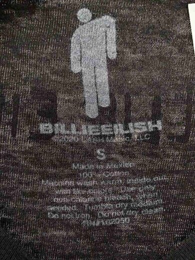 商品画像：BILLIEEILISH/Tシャツ/S/コットン/BLK 3