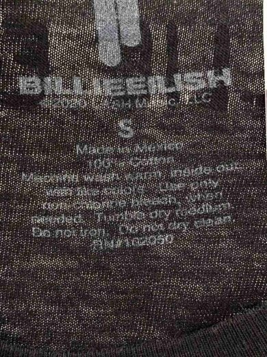 商品画像：BILLIEEILISH/Tシャツ/S/コットン/BLK 4