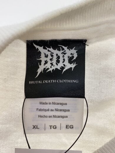 商品画像：BRUTAL DEATH CLOTHING/Tシャツ/XL/コットン/WHT/プリント 3